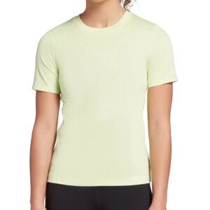 CALIA by Carrie Underwood Ribbed Spring Green Short Sleeve Crewneck Tee Size XL